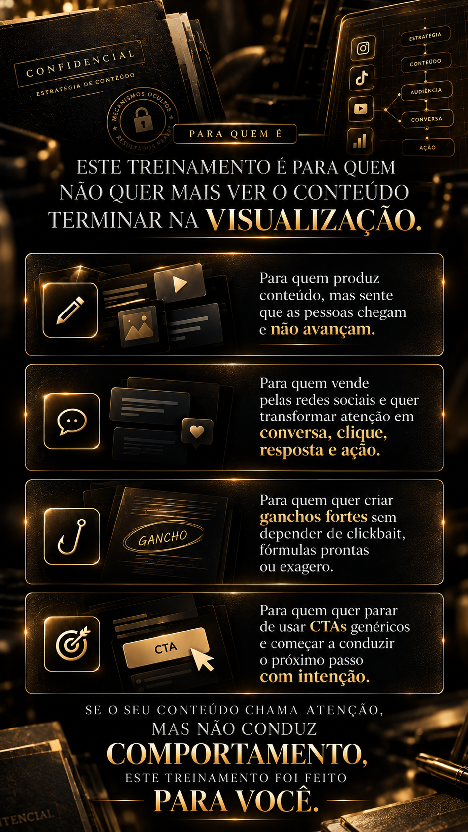 Para quem é o treinamento O Segredo das Redes Sociais.